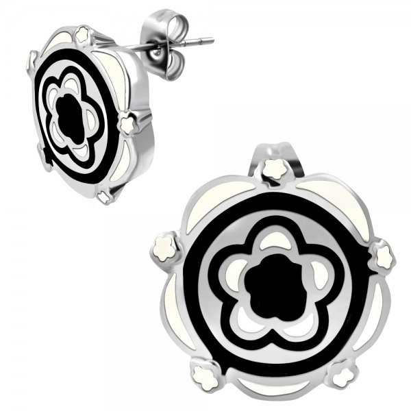 Cercei inox cu floricele [1]